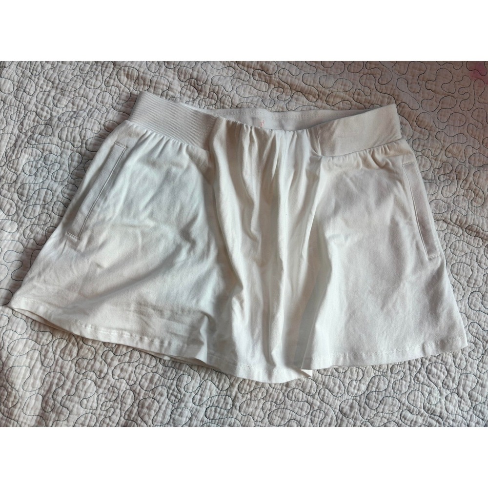 Free People FP Movement White Athletic Skort Built In Shorts XL Tennis Golf NWOT